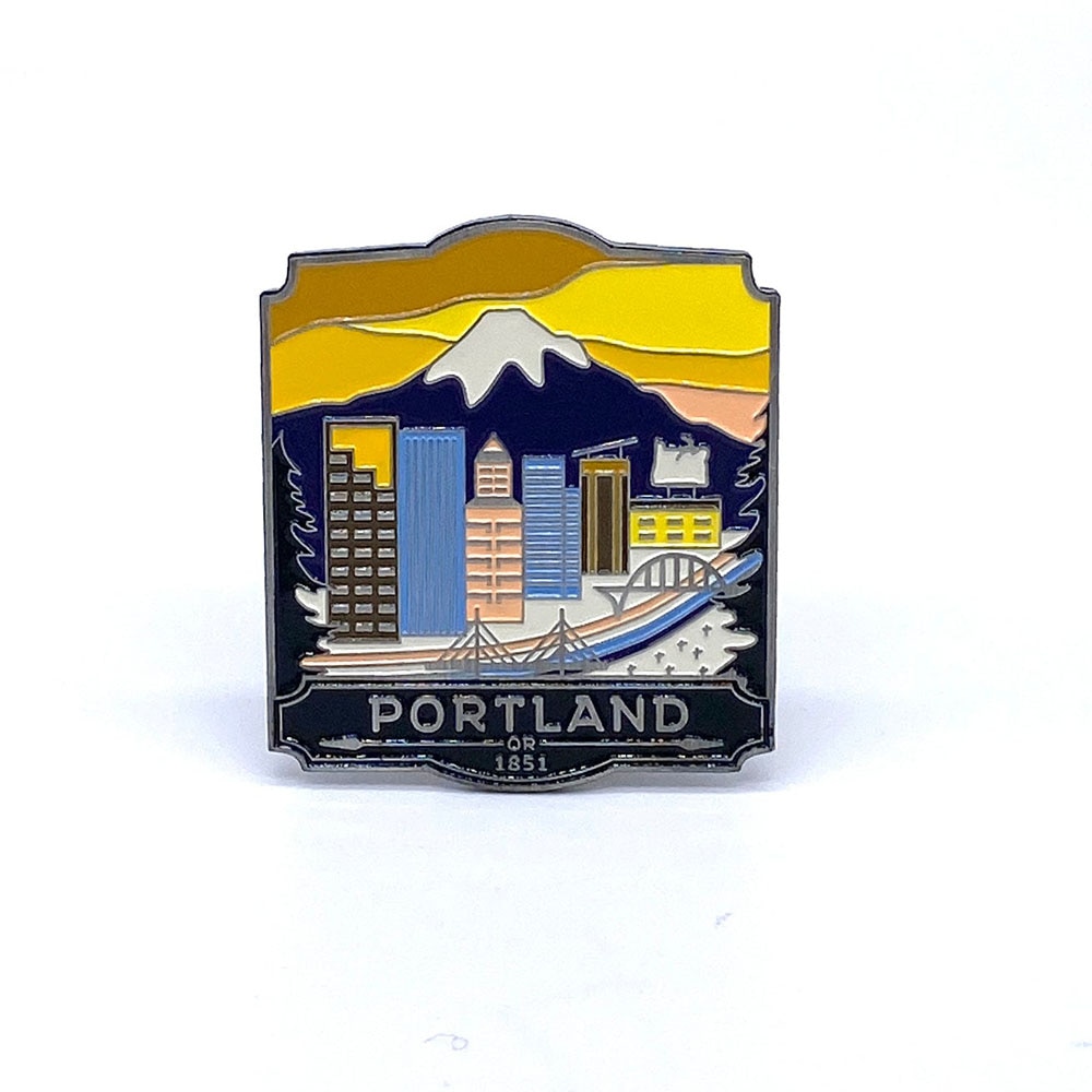 Landmarks Unlimited, Enamel, Magnet, Portland